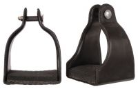Endurance Trail Stirrups -1" Neck - Leather Covered-Padded