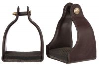 Endurance Trail Stirrups -1" Neck - Leather Covered-Padded