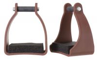 Brown Endurance Trail Stirrups - Made of Lightweight Polymer