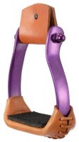 Barrel Racer Stirrups made of Polished Aluminum - 7 Colors