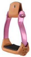 Barrel Racer Stirrups made of Polished Aluminum - 7 Colors