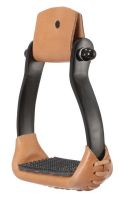 Barrel Racer Stirrups made of Polished Aluminum - 7 Colors