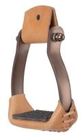 Barrel Racer Stirrups made of Polished Aluminum - 7 Colors