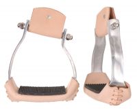 Western Angled 3" Lightweight Aluminum Stirrups