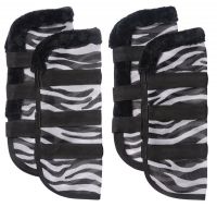Tough-1 Zebra Black and White Mesh Fly Boots