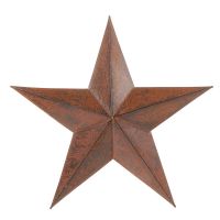 12" Rustic  Western Metal Star