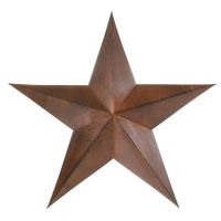 18" Rustic Western Metal Star