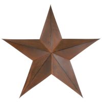 24" Rustic Western Metal Star