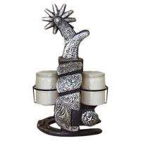 Silver Spur Salt & Pepper Set