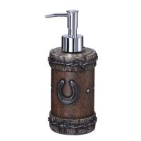 Western Rustic Horseshoe and Barbwire Soap Pump