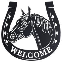 Welcome Sign - Horsehead in Horseshoe