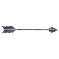 Rustic Western Antiqued Silver Decorative Arrow