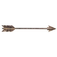 Rustic Western Antiqued Copper Decorative Arrow