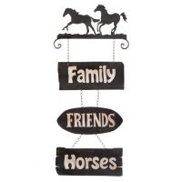 Rustic Western Sign -  Family/Friends/Horses
