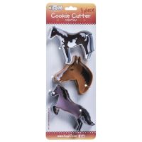 3 Piece Horse Cookie Cutter Collection