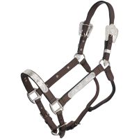 Silver Royal Show Halter with Berry Edge Buckles