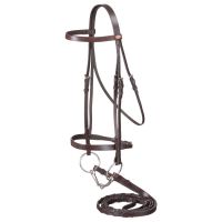 Laced Rein Snaffle Bridle - Full
