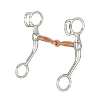 Tough1 Miniature Training Snaffle with Copper Mouth - 3 3/4"