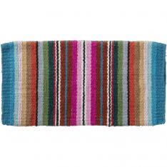 Serape Wool Saddle Blanket - 24" x 24"