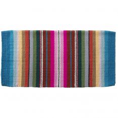 Serape Wool Saddle Blanket - 32" x 32"