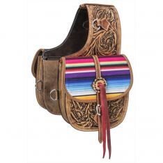 Tough 1 Leather Saddle Bag in Prints